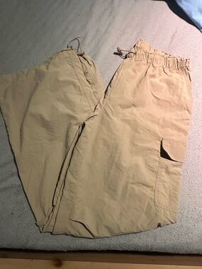 Love Tree Tan Elastic Waist Casual Pants L